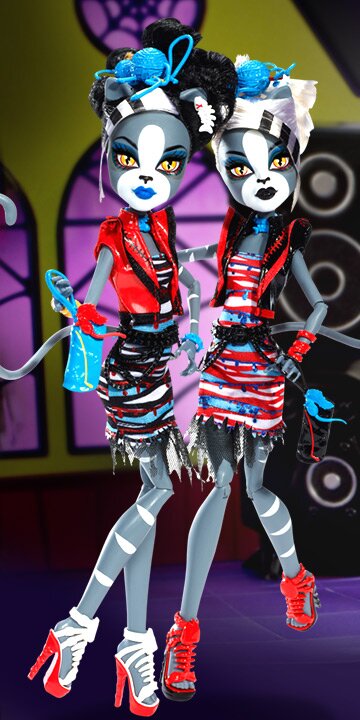 Куклы Monster High Meowlody & Purrsephone